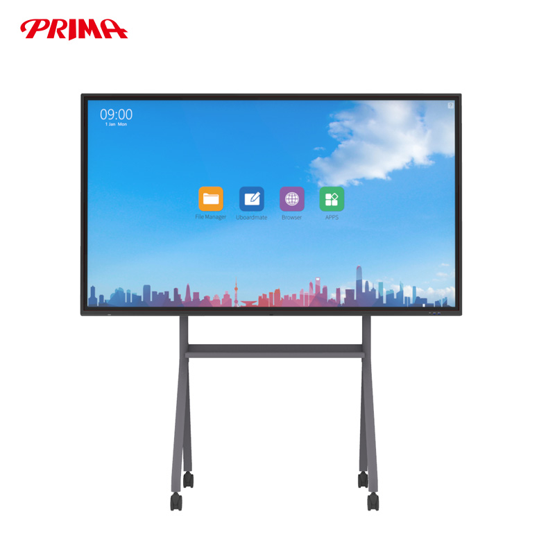 Pantalla plana interactiva soporte móvil del tablero inteligente de la pantalla táctil de 55~86 pulgadas
