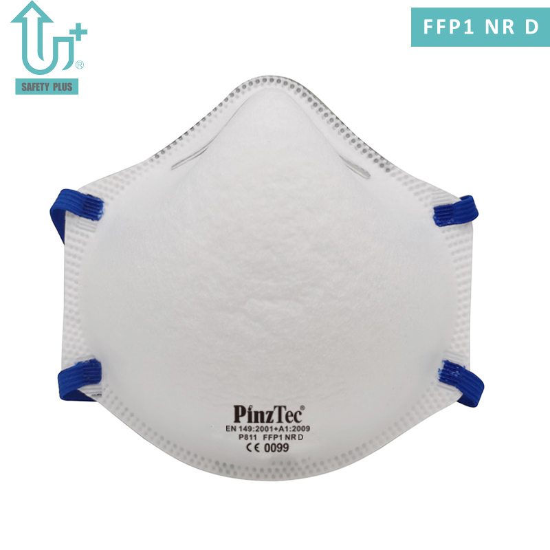 Fábrica de algodón estático de alta eficiencia cómodo filtro de partículas tipo copa FFP1 Nrd filtro respirador de polvo mascarilla
