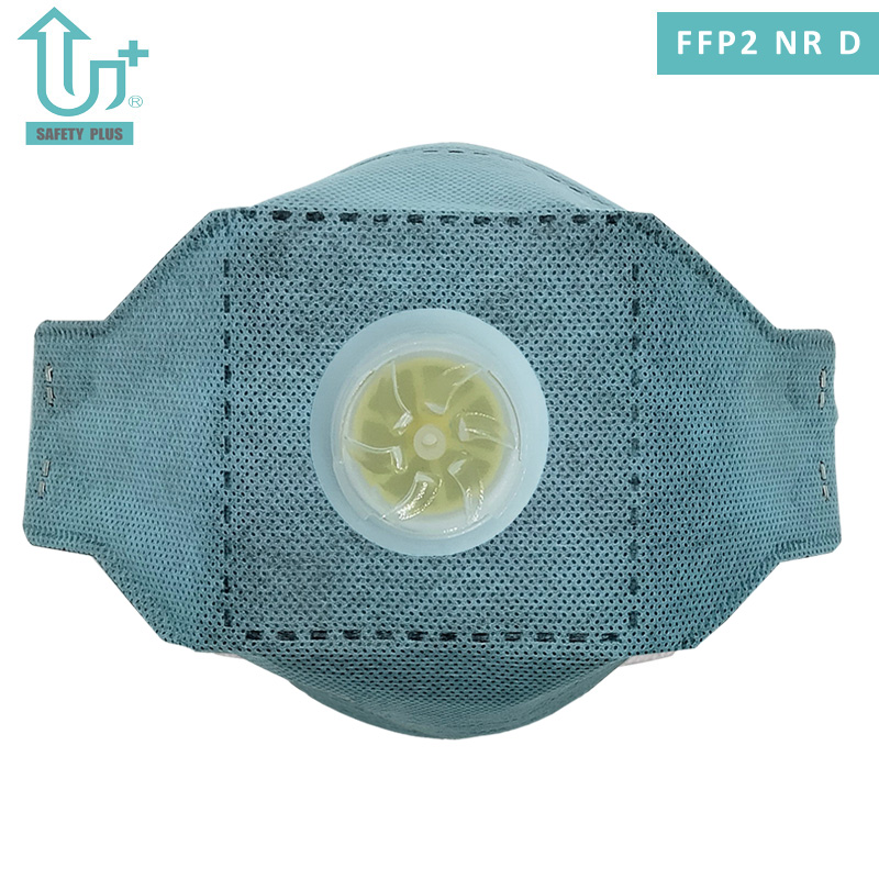 Almohadillas nasales de PU FFP2 Nrd grado de filtro plegable para adultos antipartículas con respirador protector de carbón activado