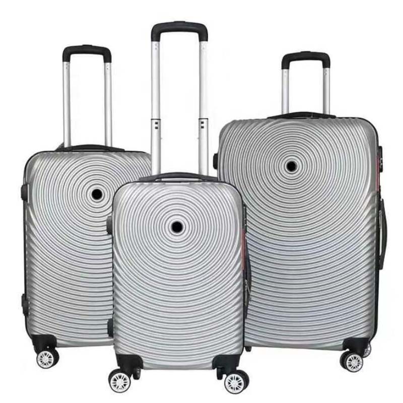 ARLOGOO-Bolsa de viaje ABS con ruedas, Maleta de mano de alta calidad, conjunto de equipaje con diseño circular de moda
