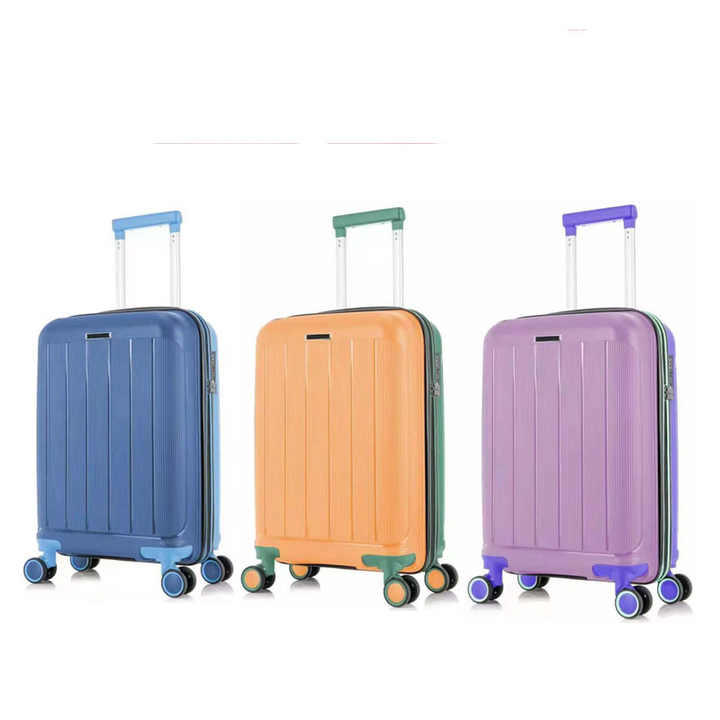 Hardcase 2022, venta al por mayor, nuevos conjuntos de maletas duraderas, maletas, bolsas, carrito de viaje, equipaje de PP con doble cremallera