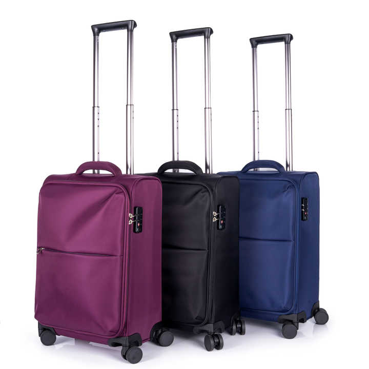 Maleta de viaje con equipaje ligero súper ultraligero, juego de equipaje de nailon de 3 piezas