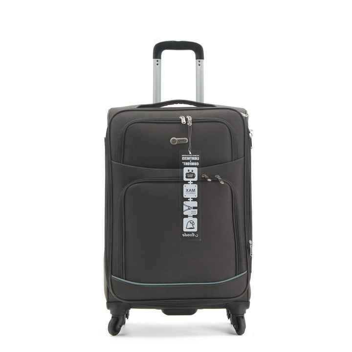 Nuevo conjunto de maleta de equipaje de material de nailon de maleta suave de tela ultraligera