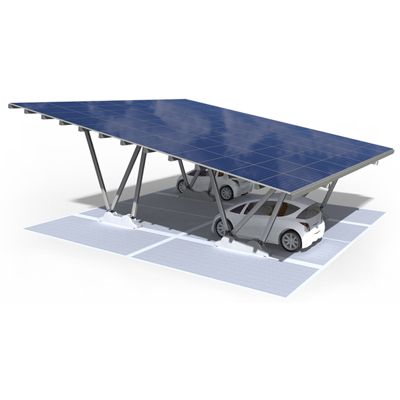 Venta al por mayor Montaje de cochera solar impermeable de aluminio