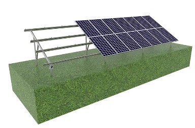 Sistema de energía solar de montaje en techo en rejilla