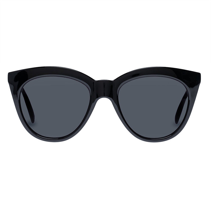 Gafas de sol modernas con diseño en forma de ojo de gato en negro-5352