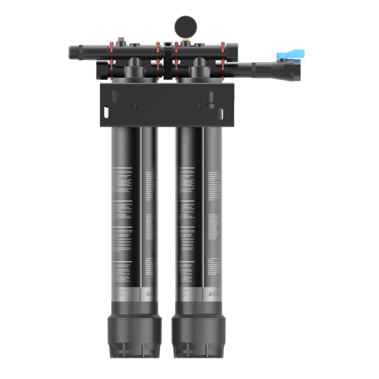 Sistema de filtración de agua ACF de dos etapas.