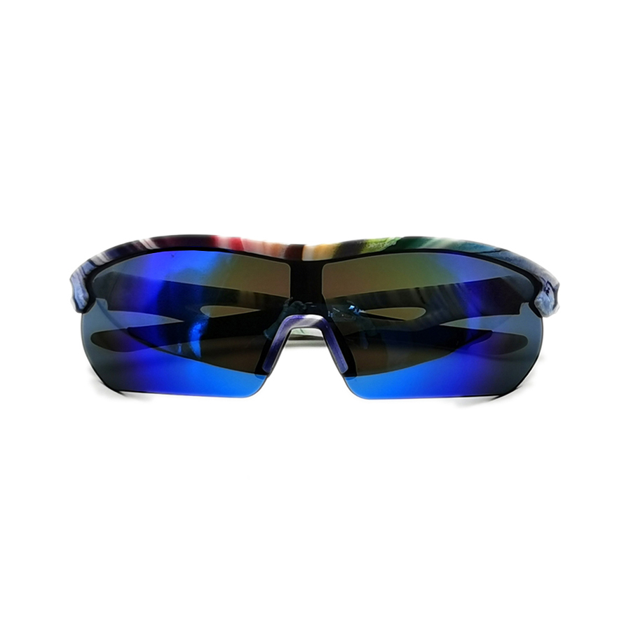 2023 nuevas gafas de sol deportivas de gran tamaño con marco grande para hombre, gafas duraderas de ciclo personalizadas con lentes OEM UV400