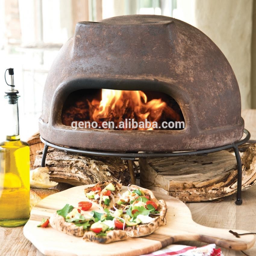 Horno de pizza de arcilla de estilo mexicano al aire libre popular al por mayor para decoración de jardín