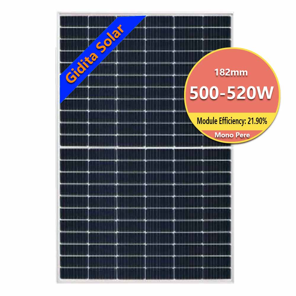 Panel solar de alta eficiencia, Panel solar de alta eficiencia, Panel solar de 500W 510W 520W