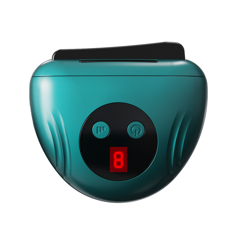 Precioso inalámbrico portátil cosmético vibración onda terapia de calor infrarrojo levantamiento de la piel Shiatsu masajeador facial Mini Guasha Pad
