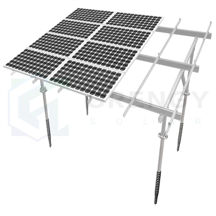 Sistema de montaje solar para agricultura